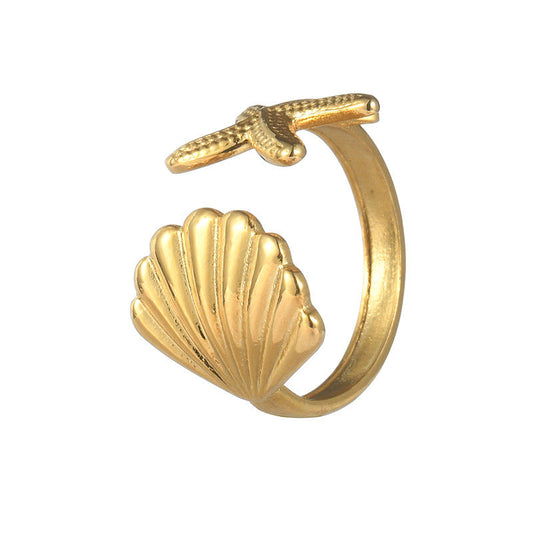Everyday Wear: The Titanium Steel Shell Ring's Special-interest Design