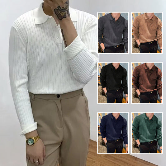 Upgrade Your Wardrobe with the Versatile Lapel Texture Polo Shirt