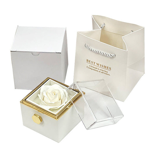 A Mesmerizing Rotating Soap Flower Rose Gift Box: The Perfect Mother's Day Delight