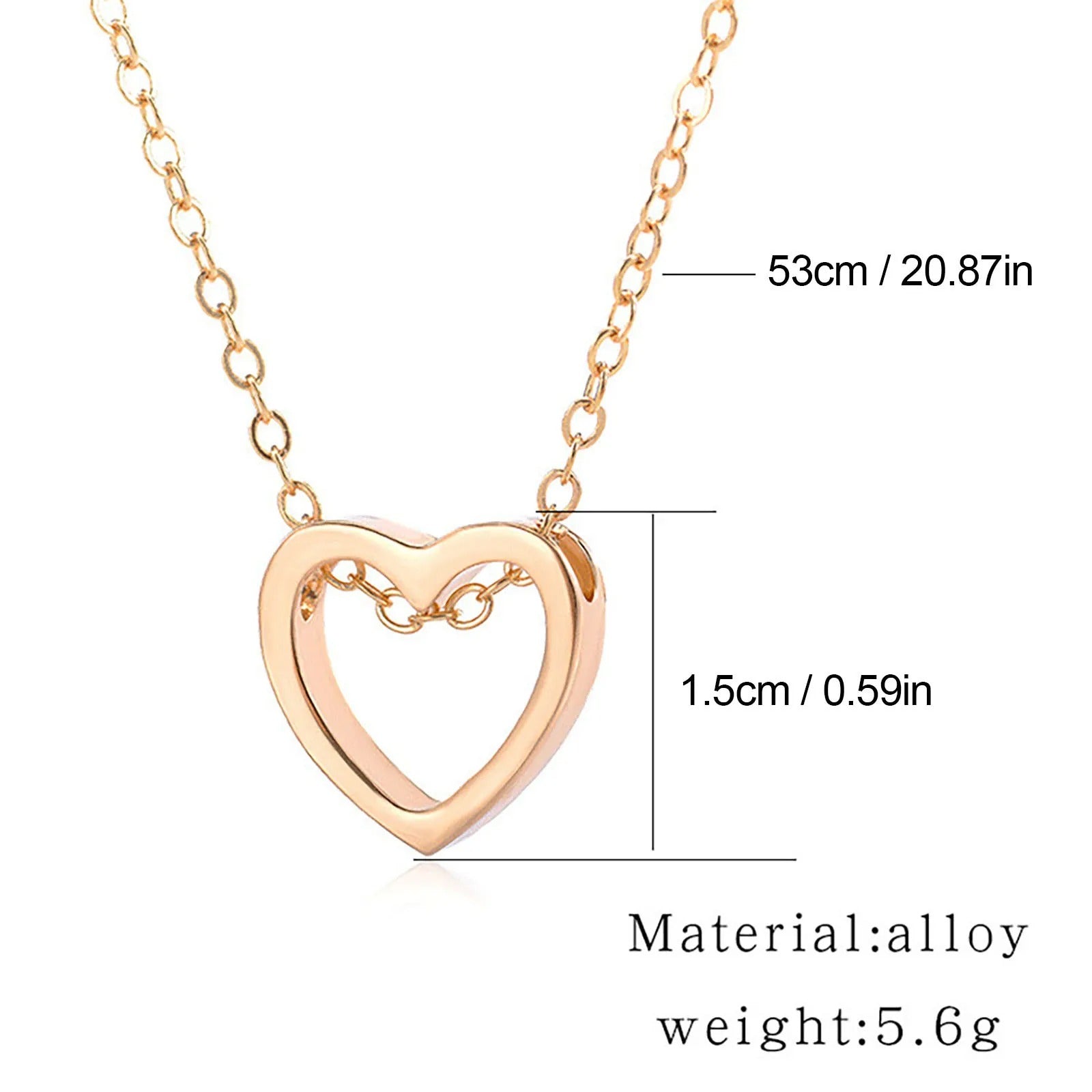 love-rose -gold-necklace