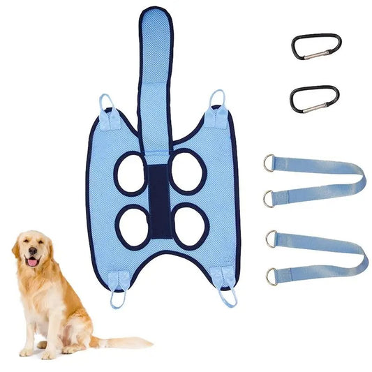 Dog Grooming Hammock for Nail Trimming with Safety Straps – Anti-Scratch Pet Harness